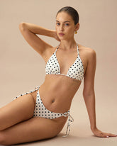 Sueña™ Puantiyeli Üçgen Bikini Üstü