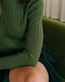 Yuvarlak Yakalı Kaburga Örgü Kazak