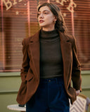 Sueña™ Düz Yaka Tek Düğmeli Blazer