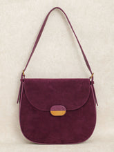 Sueña™ Şarap Kırmızısı Süet Omuz Çantası