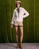 Sueña™ Bej V Yaka Büzgülü Teddy Kazak