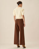 Sueña™ Bej Triko Kısa Kol Bluz