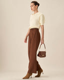 Sueña™ Bej Triko Kısa Kol Bluz