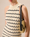 Sueña™ Kadın Balıkçı Yaka Kontrast Örme Mini Elbise