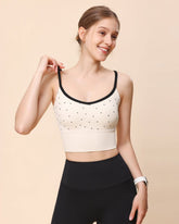 Sueña™ Bej V Yaka Yoga Atlet - Hafif Destek