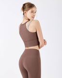 Sueña™ Coffee X-Cross Yoga Atlet - Hafif Destek