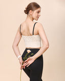 Sueña™ Bej V Yaka Yoga Atlet - Hafif Destek