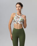 Sueña™ Çiçekli X-Cross Kolsuz Bluz