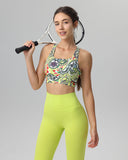 Sueña™ Sarı Çiçekli Kesikli Atlet - Orta Destek