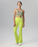 Sueña™ Sarı Çiçekli Kesikli Atlet - Orta Destek