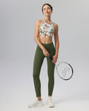 Sueña™ Çiçekli X-Cross Kolsuz Bluz