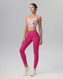 Sueña™ Pembe Çiçekli Kesikli Atlet - Orta Destek