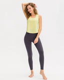 Sueña™ Sarı U Yaka Yoga Atleti - Hafif Destekli