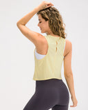 Sueña™ Sarı U Yaka Yoga Atleti - Hafif Destekli