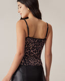 Sueña™ Kahverengi Dantelli İnce Cami Üst