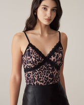 Sueña™ Kahverengi Dantelli İnce Cami Üst