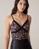 Sueña™ Kahverengi Dantelli İnce Cami Üst