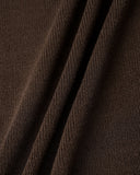 Kahve Asimetrik Örgü Tişört