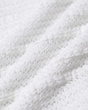 Sueña™ Beyaz Kontrast U Yaka Kolsuz Mini Elbise