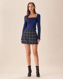 Sueña Lacivert Kare Yaka Slim Tişört