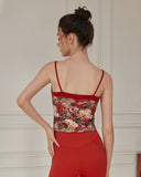 Sueña™ Kırmızı Çiçekli Camiş - Orta Destek