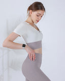 Sueña™ Beyaz Kısa Kollu Üst - Hafif Destek