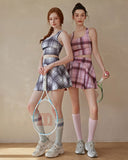 Sueña™ Siyah Ekose Yoga Eteği