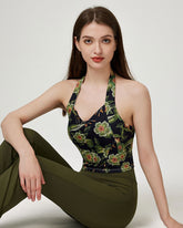 Sueña™ Yeşil Çiçekli Camiş - Orta Destek