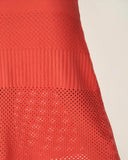 Sueña™ Kırmızı Bodycon Arkadan Bağlamalı Midi Elbise