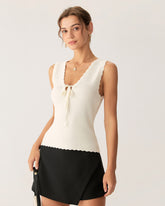 Sueña™ Kayısı V Yaka Nervürlü Atlet