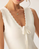 Sueña™ Kayısı V Yaka Nervürlü Atlet