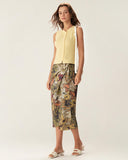 Sueña Sarı Yuvarlak Yaka Düğmeli Triko Yelek