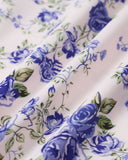 Sueña Beyaz Çiçekli Dantelli Slip Midi Elbise