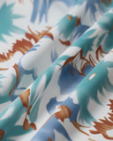 Sueña™ Yeşil Çiçekli Sırtı Açık Slip Yırtmaçlı Maxi Elbise