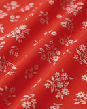 Sueña™ Kırmızı Çiçekli V Yaka Anvelop Midi Elbise