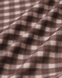 Sueña™ Kahverengi Ekose Yuvarlak Yaka Yelek