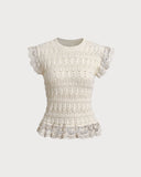 Sueña™ Kayısı Yuvarlak Yaka Kolsuz Bluz