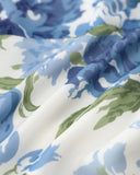 Sueña Mavi Çiçekli Bohem Kırpılmış Camiş