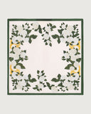 Sueña™ Beyaz Çiçekli Saten Eşarp