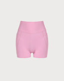 Sueña™ Pembe Cepli Yüksek Bel Yoga Şort