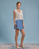 Sueña™ Beyaz V Yakalı Kesikli Tank Top