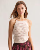 Sueña™ Bej Tığ İşi Boncuklu Cami Üst