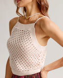 Sueña™ Bej Tığ İşi Boncuklu Cami Üst