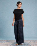 Sueña™ Siyah Kapşonlu Omuzdan Açık Tişört