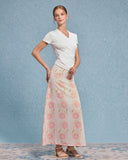 Sueña™ Beyaz Buruşuk İnce Örgü Tişört