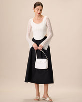 Sueña™ Kadın Beyaz Dantelli Transparan Kısa Tişört