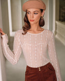 Kayısı Dokulu Şeffaf Tişört