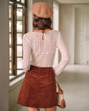 Kayısı Dokulu Şeffaf Tişört