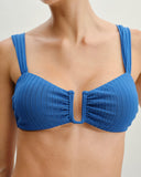 Sueña™ Mavi Dokulu Üçgen Bikini Takımı