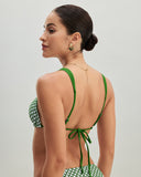 Sueña™ Yeşil Kareli Üçgen Bikini Takımı